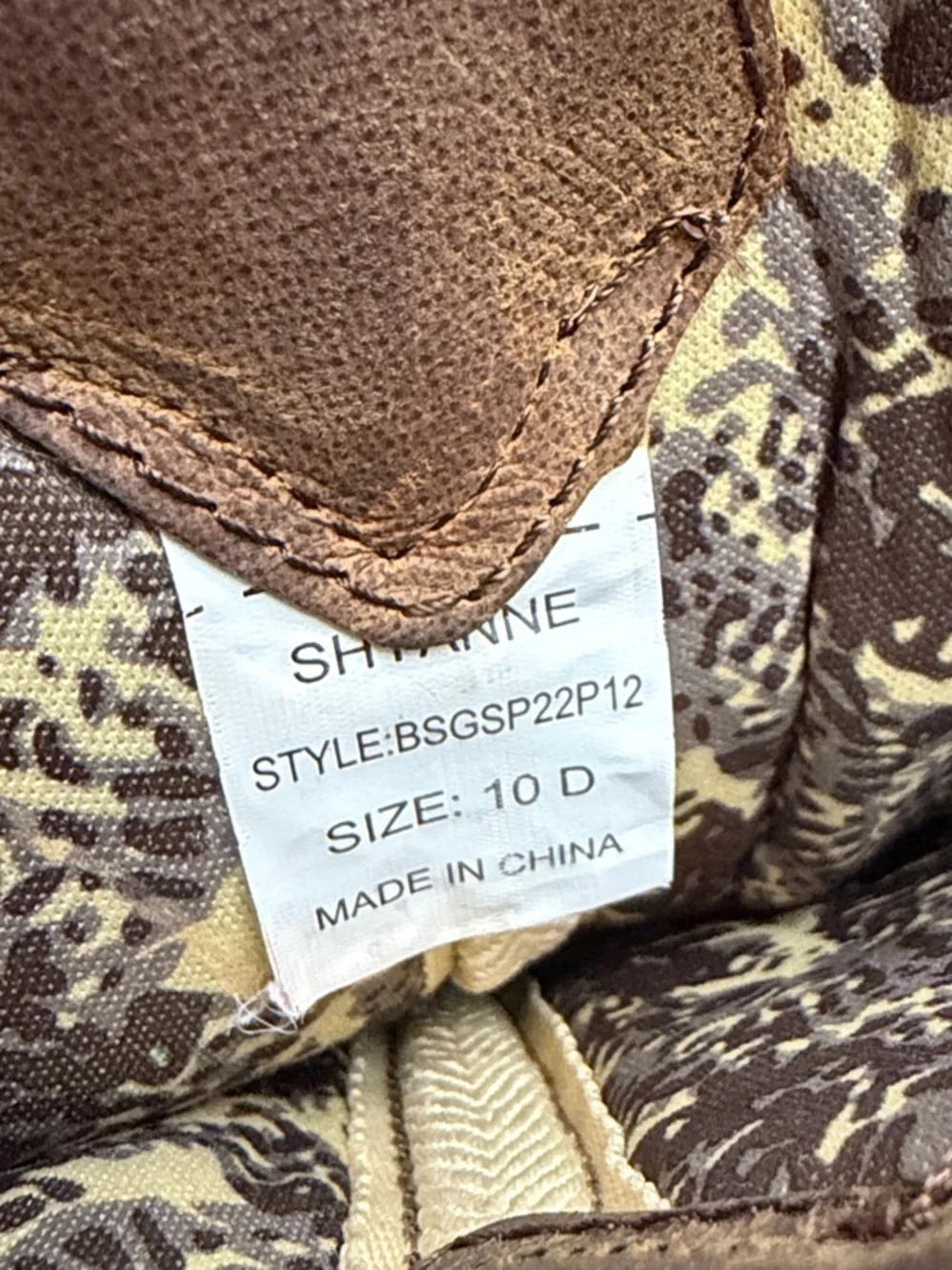 Girls Size 10 Shyanne Brown Glitter Cowgirl Boots